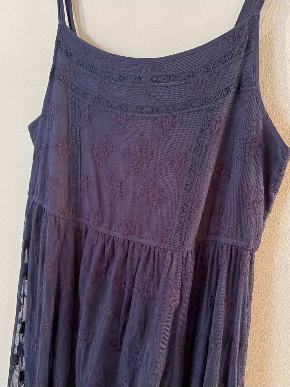 Torrid Navy Blue Lace Maxi Dress 1 - Picture 3 of 4